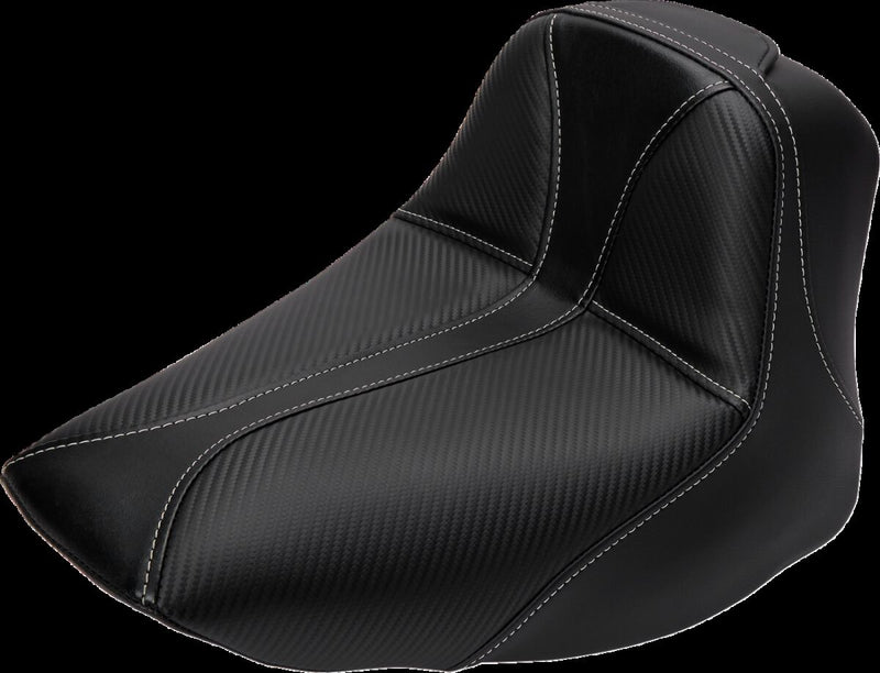 Saddlemen SaddleHyde GC-Style Dominator Solo Seat w/ Backrest Option for 2001-2016 Harley-Davidson Heritage Softail and 2006-2017 Harley-Davidson Softail Deluxe Motorcycles Black #806-15-0042