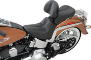 Saddlemen SaddleHyde GC-Style Dominator Solo Seat w/ Backrest Option for 2001-2016 Harley-Davidson Heritage Softail and 2006-2017 Harley-Davidson Softail Deluxe Motorcycles