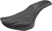 Saddlemen Black 2-Up Knuckle Solo Seat for 2006-2016 Harley-Davidson Softail Motorcycles #806-12-047K