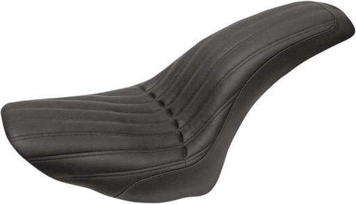 Saddlemen Black 2-Up Knuckle Solo Seat for 2006-2016 Harley-Davidson Heritage Softail and 2006-2017 Harley-Davidson Softail Deluxe Motorcycles