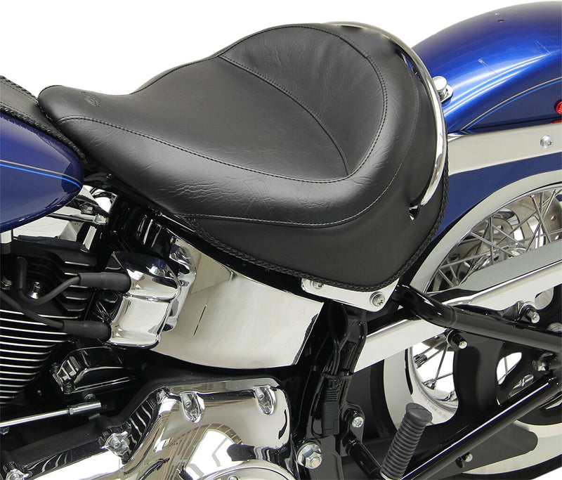 Mustang Vintage Wide Solo Vinyl Seat Black Solo Seat Each