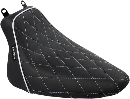 Le Pera Bare Bones Solo Seat Black White Vinyl