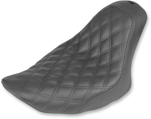 Saddlemen Black Renegade Lattice-Stitch Solo Seat for 2006-2017 Harley-Davidson Softail Motorcycles