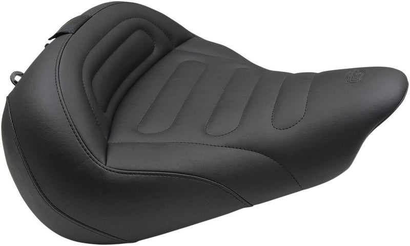 Mustang Seats Touring Solo Seat w/Drivers Backrest for 2013-2017 Harley-Davidson Softail Breakout Motorcycles