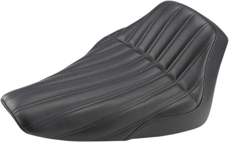 Saddlemen Black Knuckle Solo Seat for 2012-2017 Harley-Davidson Softail Slim - FLS and 2016-2017 Harley-Davidson Softail Slim S - FLSS Motorcycles #812-26-0023
