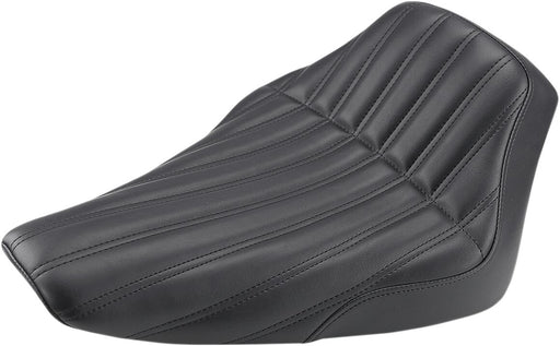 Saddlemen Black Knuckle Solo Seat for 2012-2017 Harley-Davidson Softail Slim - FLS and 2016-2017 Harley-Davidson Softail Slim S - FLSS Motorcycles
