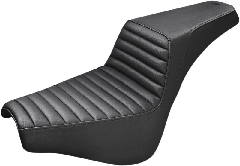 Saddlemen Black Tuck and Roll Step-Up Seat for 2018-2026 Harley-Davidson Softail Motorcycles #818-30-171