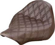 Saddlemen Brown Renegade Lattice Stitch Solo Seat for 2013-2017 Harley-Davidson Softail Breakout Motorcycles #813-27-002BLS