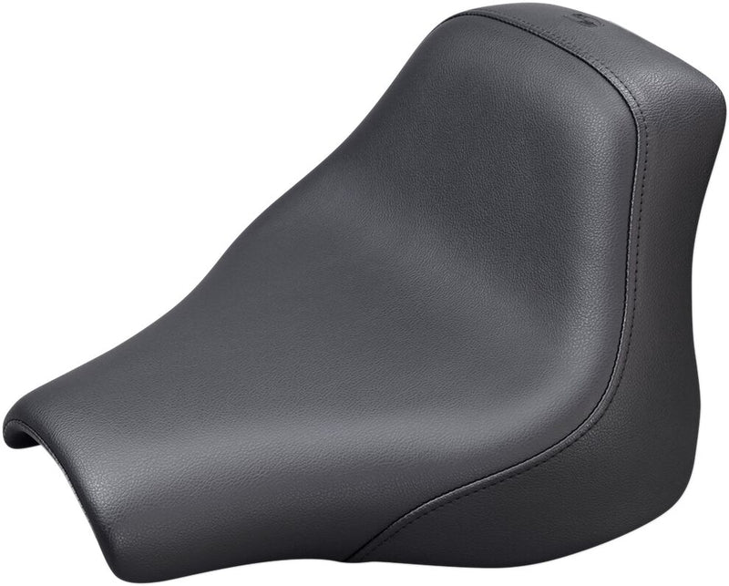 Saddlemen Black Renegade Plain Touring Solo Seat for 2018-2019 Harley-Davidson Softail Fat Bob - FXFB and 2018-2023 Harley-Davidson Softail Fat Bob 114 - FXFBS Motorcycles