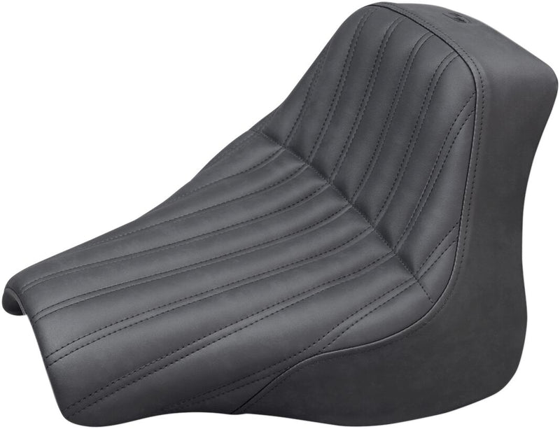 Saddlemen Black Knuckle Renegade Solo Seat for 2018-2019 Harley-Davidson Softail Fat Bob - FXFB and 2018-2023 Harley-Davidson Softail Fat Bob 114 - FXFBS Motorcycles #818-28-0023