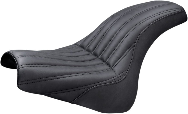 Saddlemen Black Knuckle Profiler Seat for 2018-2019 Harley-Davidson Softail Fat Bob - FXFB and 2018-2023 Harley-Davidson Softail Fat Bob 114 - FXFBS Motorcycles #818-28-047K