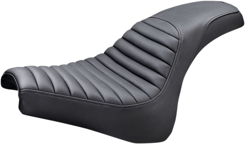 Saddlemen Black Profiler Tuck 'N Roll Seat for 2018-2019 Harley-Davidson Softail Fat Bob - FXFB and 2018-2023 Harley-Davidson Softail Fat Bob 114 - FXFBS Motorcycles