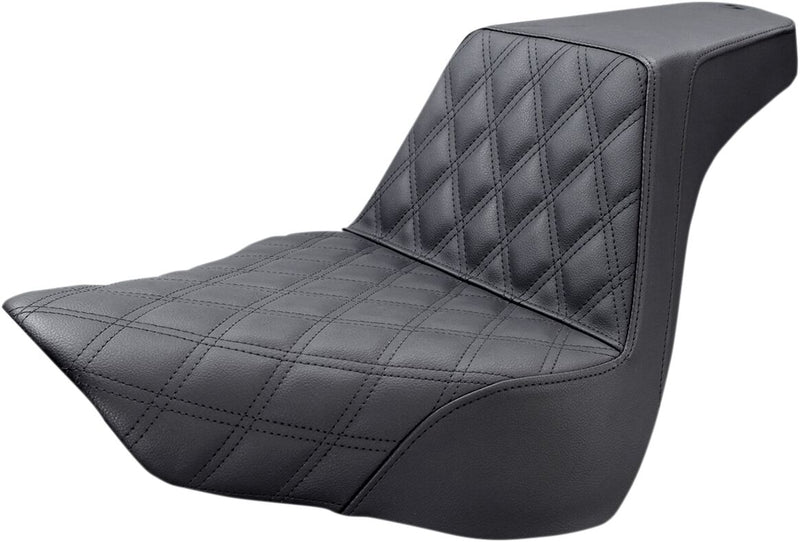 Saddlemen Step-Up Front LS Diamond Stitch Seat in Black 2018-2025 Fat Boy FLFB & 2023-2025 Breakout FXBR Models #818-27-172