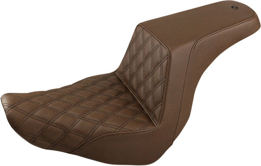 Saddlemen Step-Up Front LS Seat in Brown For 2018-2025 FXLR Low Rider, FLSB Sport Glide Models