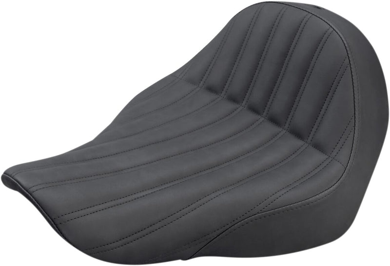 Saddlemen Seat Renegade Knuckle Solo in Black For 2018-2025 Harley-Davidson Softail Low Rider FXLR/ Sport Glide FLSB Models Black Fitment Harley-Davidson #818-29-0023