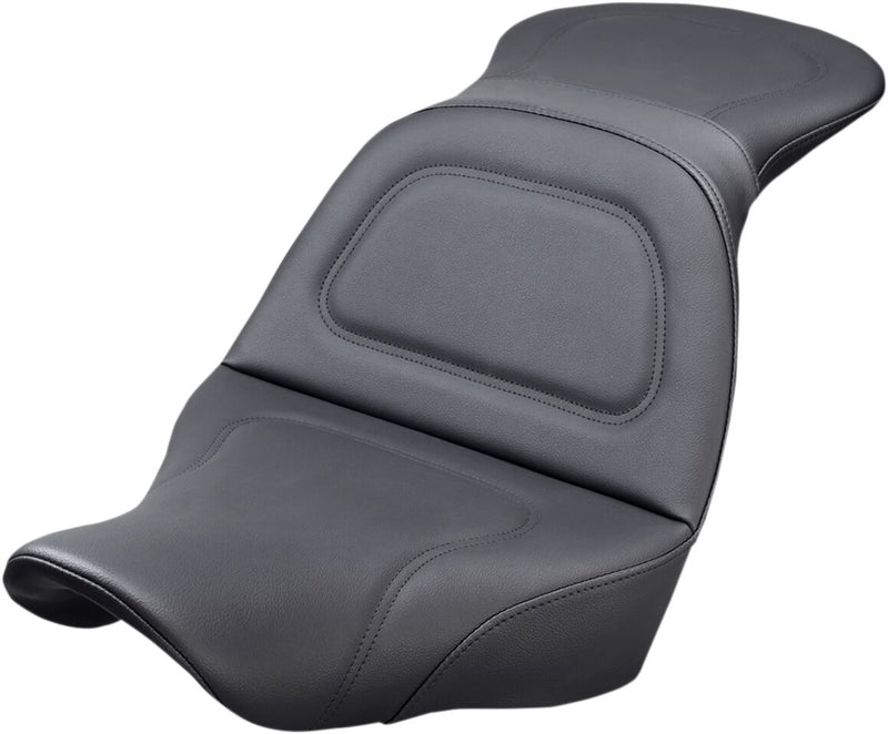 Saddlemen Black Explorer Seat w/o Driver Backrest for 2018-2026 Harley-Davidson Softail Motorcycles #818-29-0291