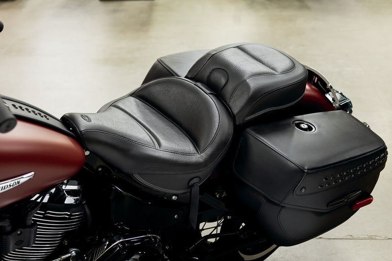 Mustang Max Profile Passenger Touring Seat for 2018-2026 Harley-Davidson Black Vinyl #79331