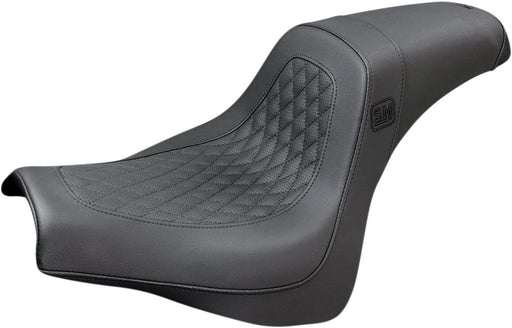 Saddlemen Black Speed Merchant Seat for 2018-2023 Harley-Davidson Softail Fat Bob 114 - FXFBS and 2018-2019 Harley-Davidson Softail Fat Bob - FXFB Motorcycles