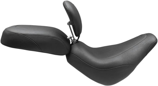 Mustang Seats Vintage Wide Tripper Passenger Seat for 2021-2024 Harley-Davidson Softail Street Bob - FXBBS and 2018-2020,2025-2026 Harley-Davidson Softail Street Bob - FXBB Motorcycles Black
