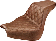 Saddlemen Step-Up Front LS Seat in Brown For 2018-2022 FXBR/FXBRS Breakout Models #818-31-172BR