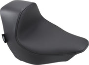 Drag Specialties Seats EZ-ON Mount Solo Seat Black Leather Vinyl