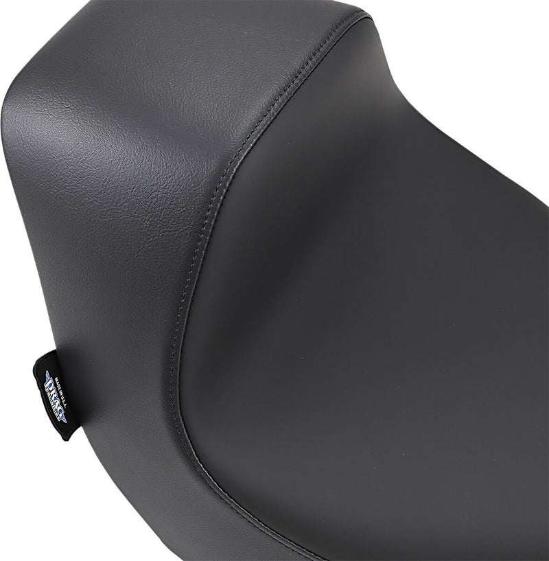 Drag Specialties Seats EZ-ON Mount Solo Seat Black Leather Vinyl Each