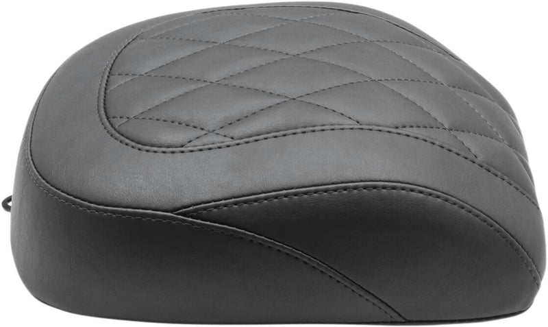 Mustang Seats Black Wide Tripper Diamond Stitch Passenger Seat for 2018-2019 Harley-Davidson Softail Breakout - FXBR and 2018-2020 Harley-Davidson Softail Breakout 114 - FXBRS Motorcycles