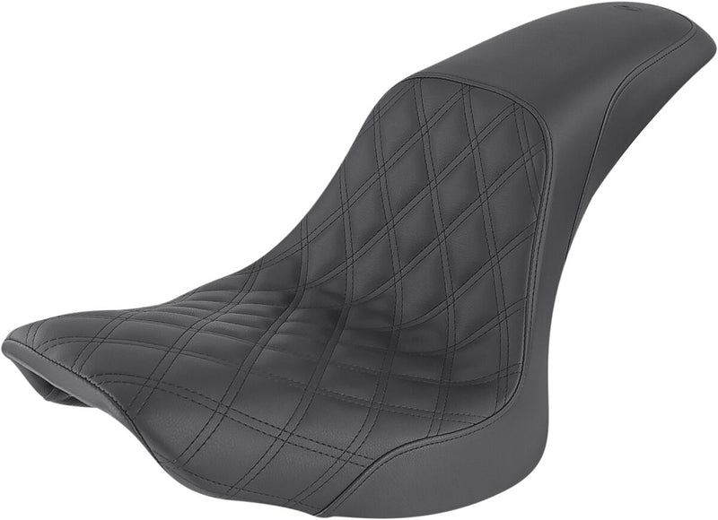 Saddlemen Profile LS Seat for 2006-2017 Harley-Davidson Heritage Softail and 2006-2017 Harley-Davidson Softail Deluxe Motorcycles Black