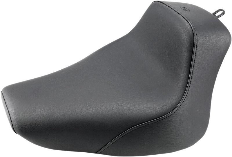 Saddlemen Heels Down Solo Seat w/o Drivers Backrest for 2000-2006 Harley-Davidson Softail Motorcycles Black #800-01-0021