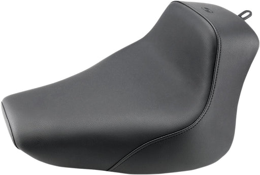Saddlemen Heels Down Solo Seat w/o Drivers Backrest for 2000-2006 Harley-Davidson Softail Motorcycles Black