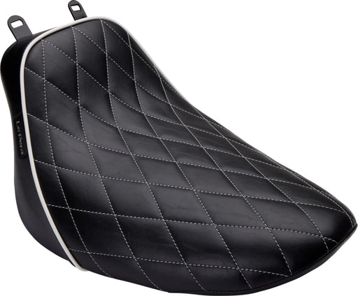 Le Pera Bare Bones Solo Seat Black White Vinyl