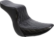 Le Pera Cherokee Diamond Seat For Harley-Davidson 2018-2025 Softail Sport Glide FLSB & Low Rider FXLR, FXLRS & FXLRST Models Black #LYR-020DM