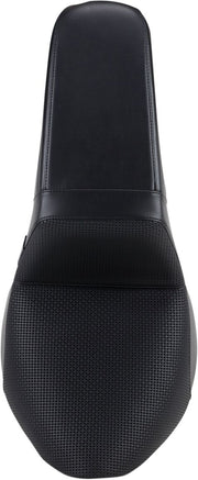 Le Pera Kickflip Seat Black 2-Up Seat BikerTec Vinyl #LYR-590BW