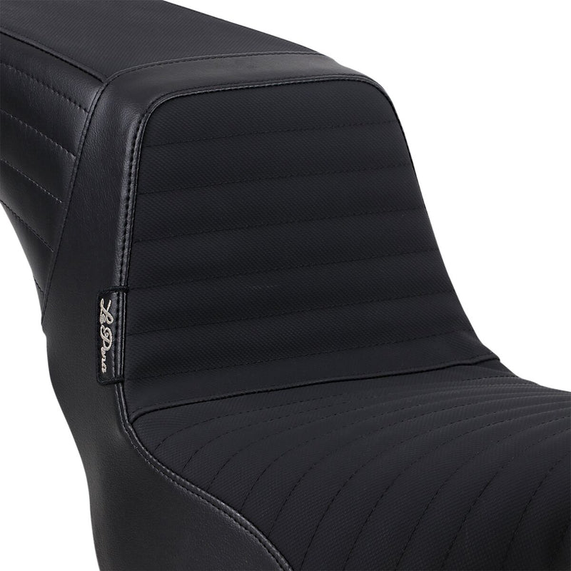 Le Pera Kickflip Seat Black 2-Up Seat BikerTec Vinyl #LYR-590PTGP