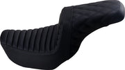 Saddlemen Black Rear Lattice Stitch Tuck N Roll Seat for 2006-2017 Harley-Davidson Dyna Motorcycles #806-04-176