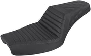 Saddlemen Black Rear Lattice Stitch Tuck N Roll Seat for 1996-2003 Harley-Davidson Dyna Motorcycles #896-04-176