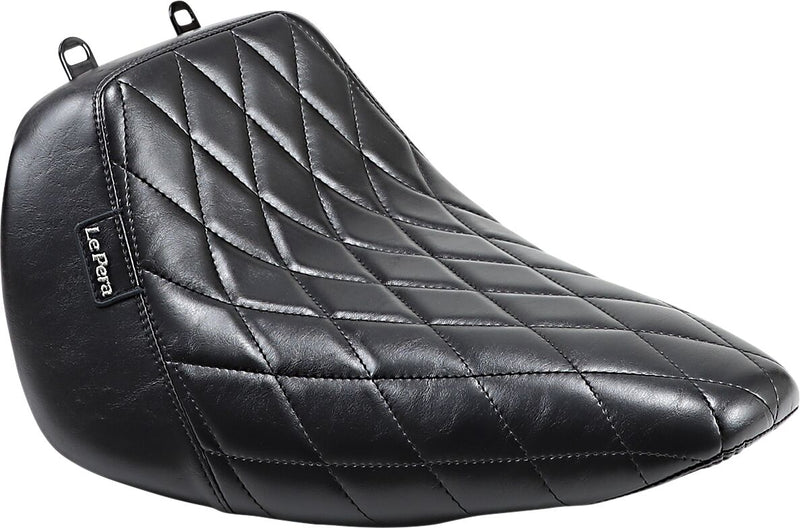 Le Pera Bare Bones Diamond Stitched Solo Seat For Harley-Davidson 2018-2025 Softail Fat Boy FLFB/FLFBS Models #LYO-007DM