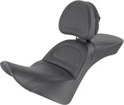 Saddlemen Black Explorer Seat w/Driver Backrest for 2018-2024 Harley-Davidson Softail Motorcycles #818-33-030