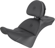 Saddlemen Black Front Explorer RS Seat w/Driver Backrest for 2018-2026 Harley-Davidson Softail Motorcycles #818-33-030RS