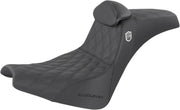 Saddlemen Black Pro Series SDC Performance Gripper Seat w/Backrest for 2018-2020 Harley-Davidson Softail Street Bob - FXBB Motorcycles #SC81830DB0
