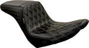 Le Pera Kickflip Seat Black 2-Up Seat BikerTec Vinyl