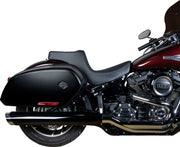 Drag Specialties Seats Predator III Seat Black 2-Up Seat Vinyl #0802-1490