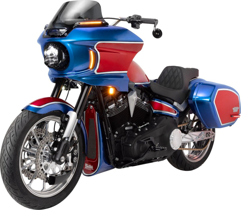 Drag Specialties Seats Predator III Seat Black 2-Up Seat Vinyl Each