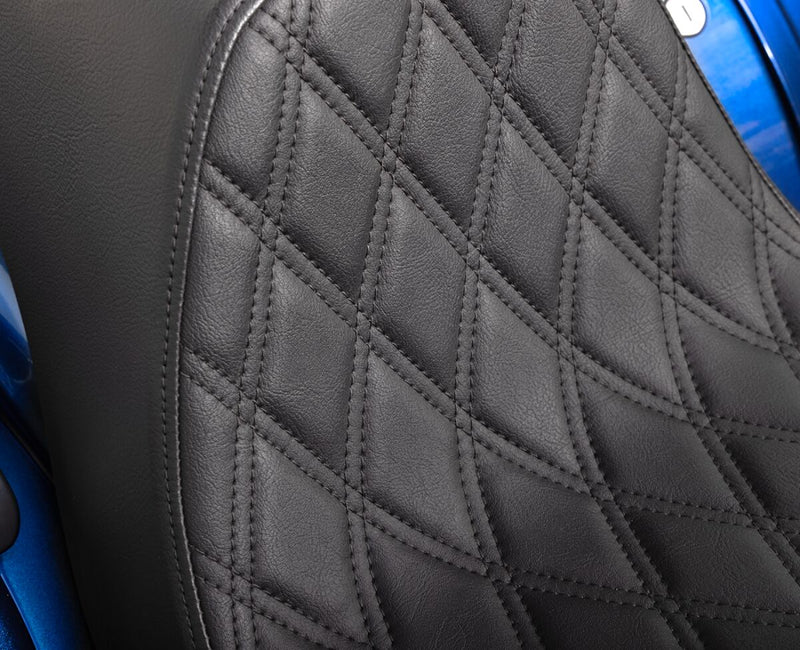 Drag Specialties Seats Predator III Seat Black 2-Up Seat Vinyl Each