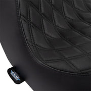 Drag Specialties Seats Predator III Seat Black 2-Up Seat Vinyl #0802-1491
