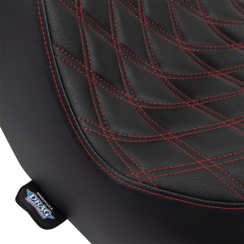 Drag Specialties Seats Predator III Seat Black 2-Up Seat Vinyl Each