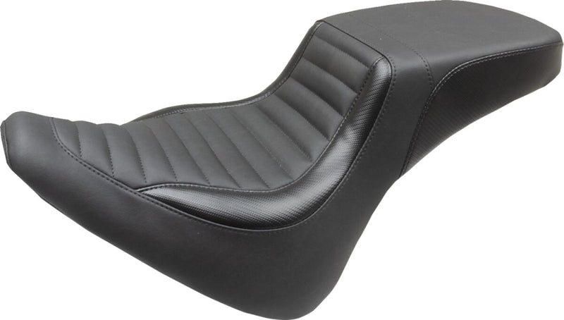 Mustang Squareback 2-Up Seat for 2018-2020 Harley-Davidson FXBR Black Foam Vinyl Each