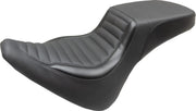 Mustang Squareback 2-Up Seat for 2018-2020 Harley-Davidson FXBR Black Foam Vinyl #76006