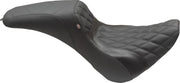 Mustang Tripper Fastback™ Seat for 2018-2026 Harley-Davidson Black 2-Up Seat Foam Polyurethane #75152