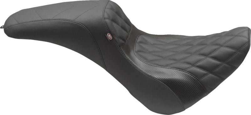 Mustang Tripper Fastback™ Seat for 2018-2026 Harley-Davidson Black 2-Up Seat Foam Polyurethane #75152